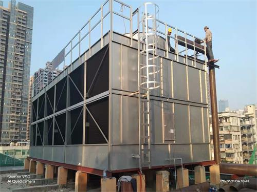 清远冷却塔填料更换安装过程介绍(清远冷却塔塑料网